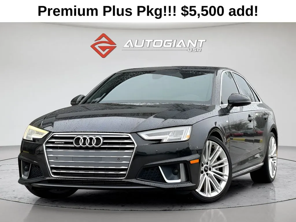 Black 2019 Audi A4 2.0T Premium Plus for sale in Fishers, IN
