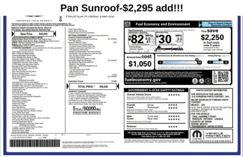 White 2020 Chrysler Pacifica Hybrid Limited for sale in Fishers, IN