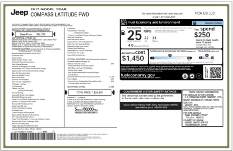 Another view of 2017 Jeep New Compass Latitude for sale in Fishers, IN at AutoGiant USA Fishers