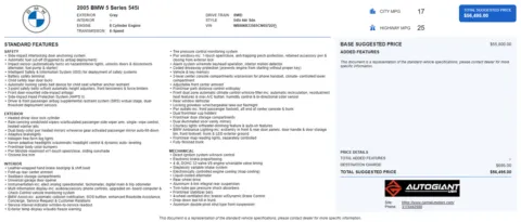 Another view of 2005 BMW 5 Series 545i for sale in Fishers, IN at AutoGiant USA Fishers