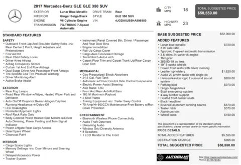 Another view of 2017 Mercedes-Benz GLE 350 for sale in Fishers, IN at AutoGiant USA Fishers