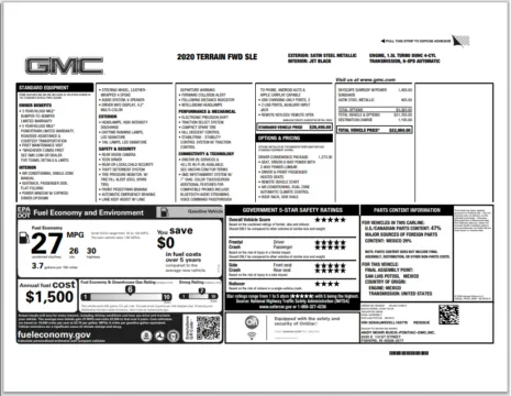 Photos of 2020 GMC Terrain SLE for sale in Fishers, IN at AutoGiant USA Fishers