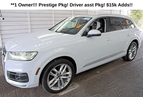 Black 2017 Audi Q7 3.0T Prestige for sale in Fishers, IN