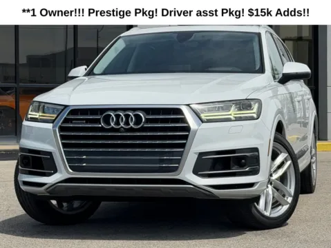 Black 2017 Audi Q7 3.0T Prestige for sale in Fishers, IN