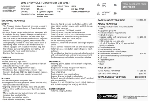 Another view of 2009 Chevrolet Corvette for sale in Fishers, IN at AutoGiant USA Fishers