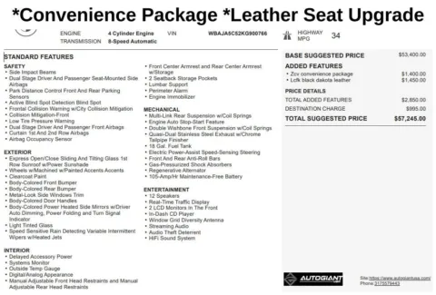 Another view of 2019 BMW 5 Series 530i for sale in Fishers, IN at AutoGiant USA Fishers