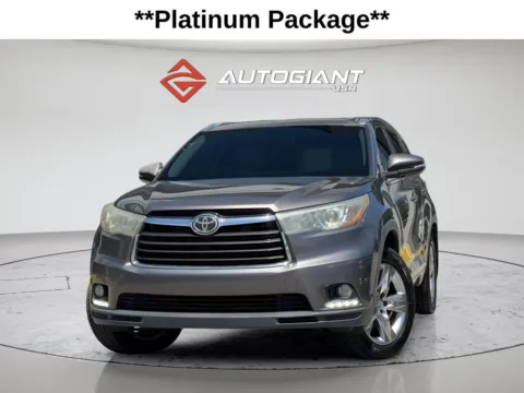 Gray 2014 Toyota Highlander Limited Platinum V6 for sale in Fishers, IN