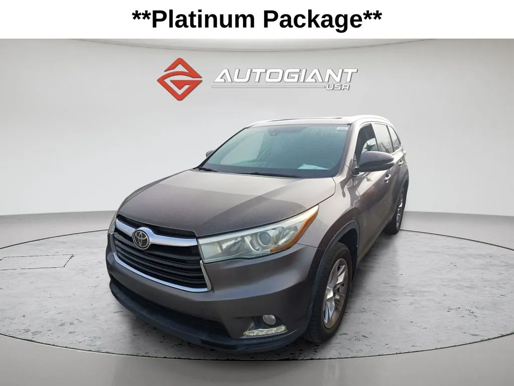 Gray 2014 Toyota Highlander Limited Platinum V6 for sale in Fishers, IN