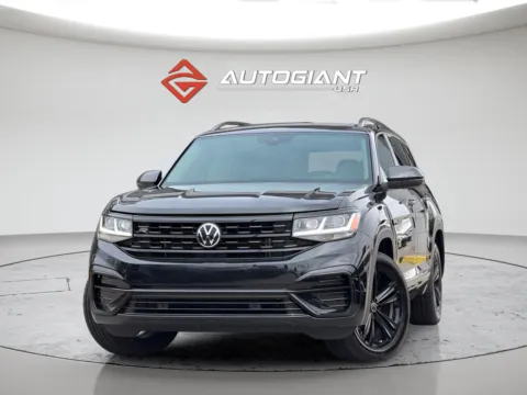 Black 2023 Volkswagen Atlas 3.6L V6 SEL R-Line for sale in Fishers, IN