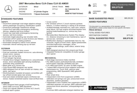 Another view of 2007 Mercedes-Benz CLK 63 AMG for sale in Fishers, IN at AutoGiant USA Fishers