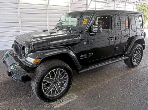 Black 2024 Jeep Wrangler High Altitude 4xe for sale in Fishers, IN