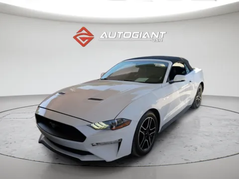 White 2019 Ford Mustang EcoBoost Premium for sale in Fishers, IN