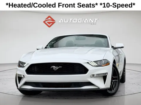 White 2019 Ford Mustang EcoBoost Premium for sale in Fishers, IN