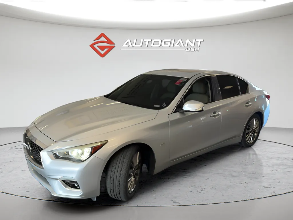 Silver 2018 INFINITI Q50 3.0t LUXE for sale in Fishers, IN
