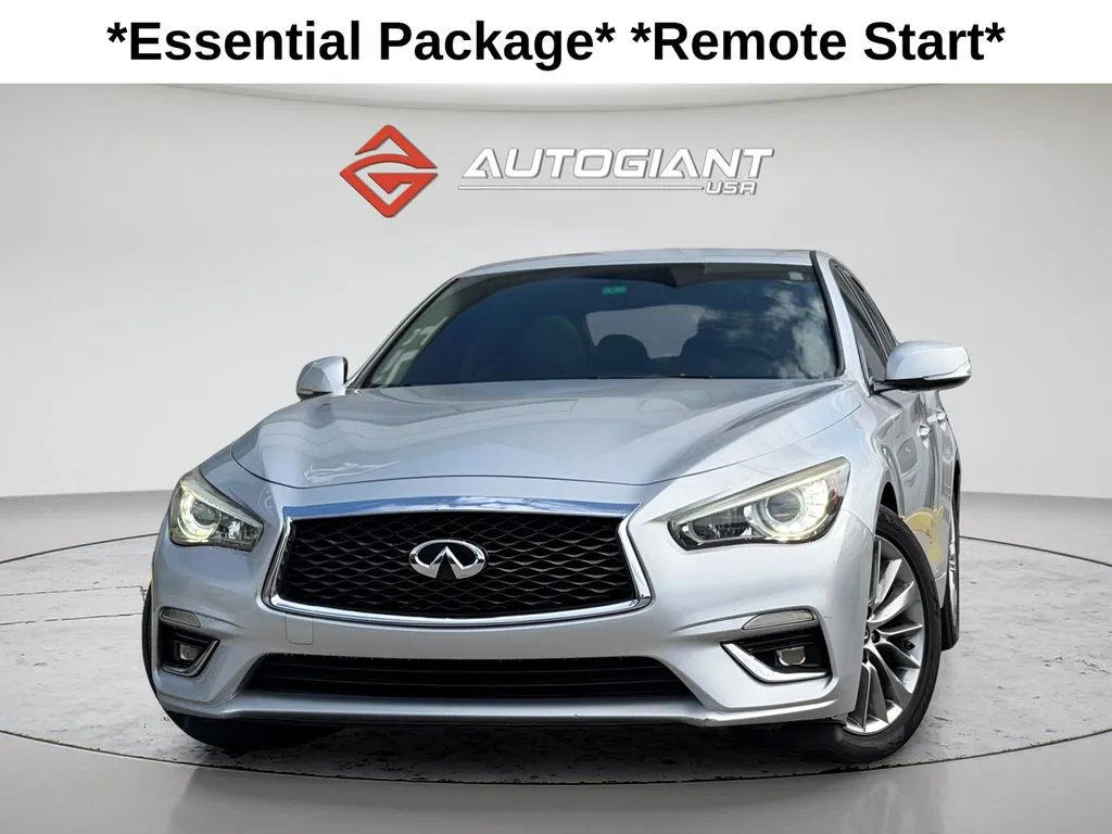 Silver 2018 INFINITI Q50 3.0t LUXE for sale in Fishers, IN