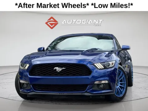 Blue 2016 Ford Mustang EcoBoost Premium for sale in Fishers, IN