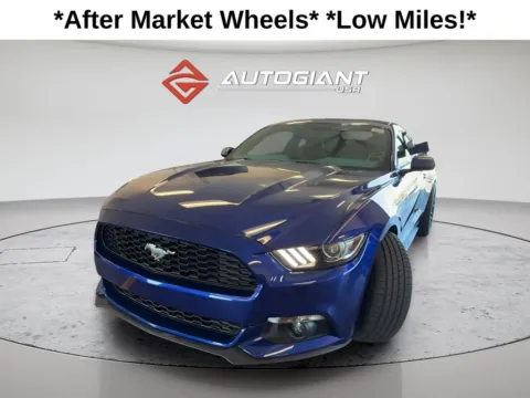 Blue 2016 Ford Mustang EcoBoost Premium for sale in Fishers, IN