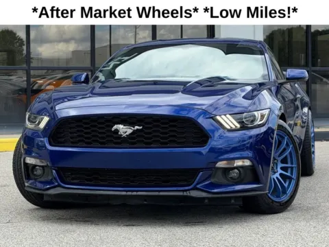 Blue 2016 Ford Mustang EcoBoost Premium for sale in Fishers, IN