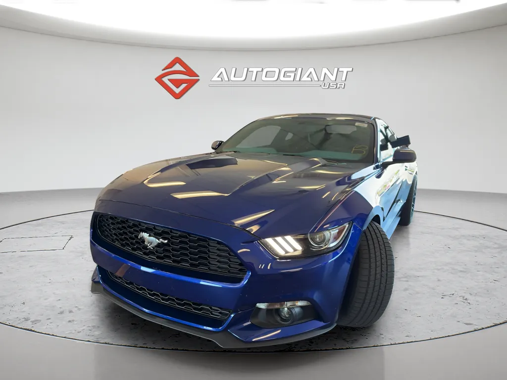 Blue 2016 Ford Mustang EcoBoost Premium for sale in Fishers, IN