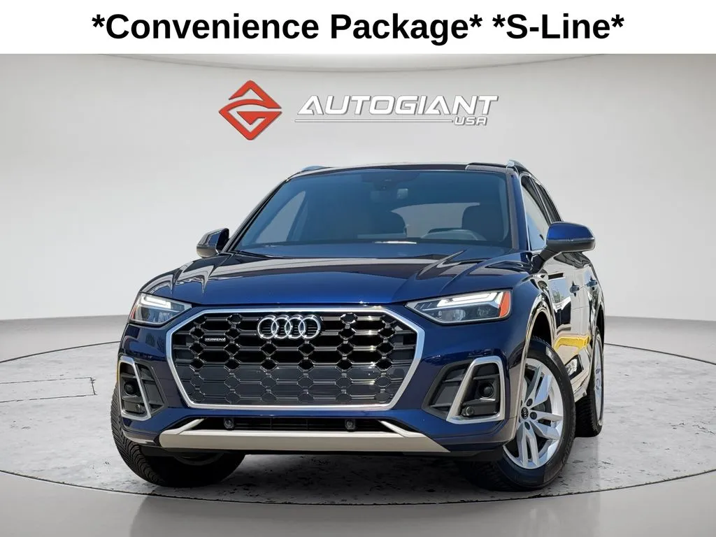 Blue 2022 Audi Q5 45 S line Premium for sale in Fishers, IN