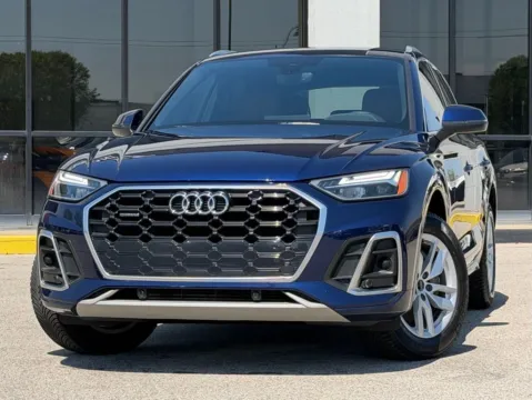 Blue 2022 Audi Q5 45 S line Premium for sale in Fishers, IN