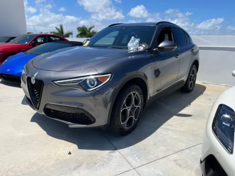 Gray 2022 Alfa Romeo Stelvio Sprint for sale in Fishers, IN