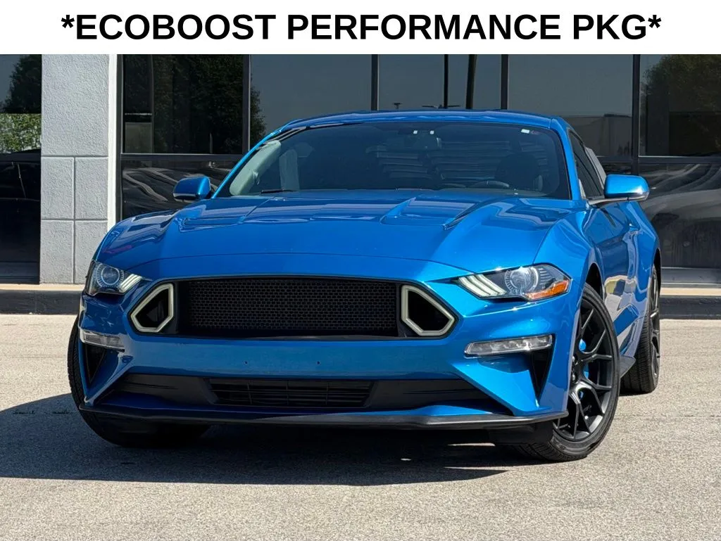 Blue 2019 Ford Mustang EcoBoost for sale in Fishers, IN