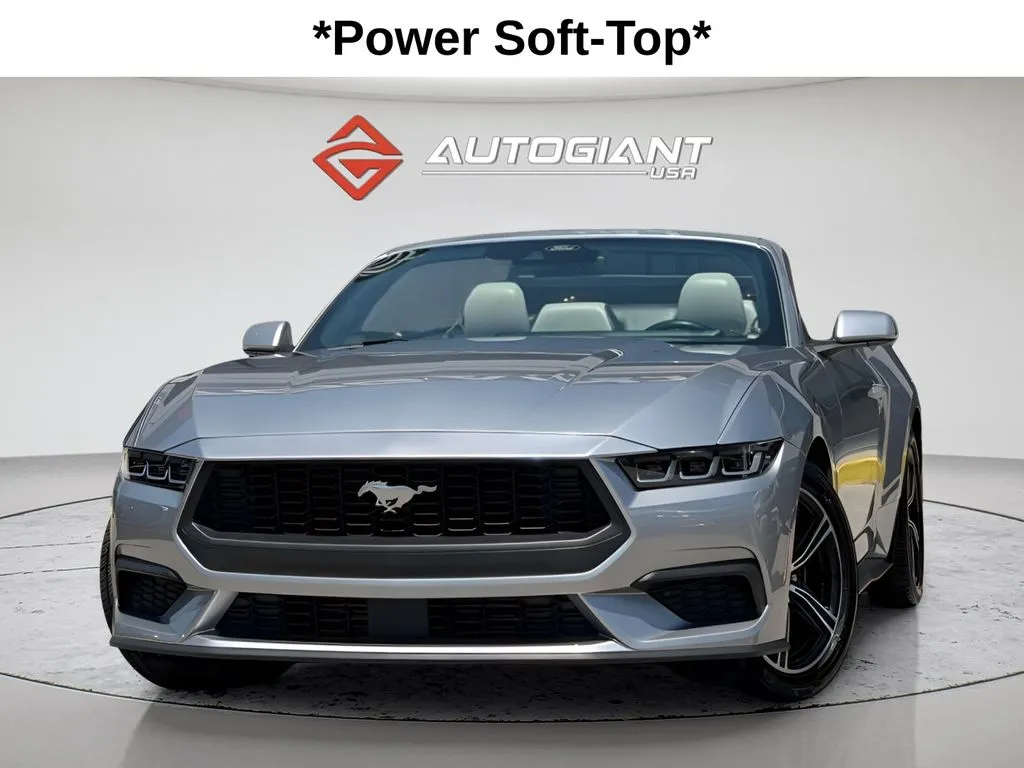 Silver 2024 Ford Mustang EcoBoost Premium for sale in Fishers, IN