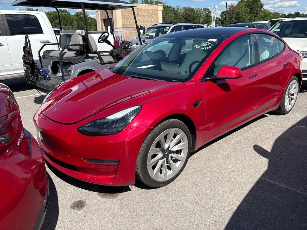 Red 2022 Tesla Model 3 Long Range for sale in Fishers, IN