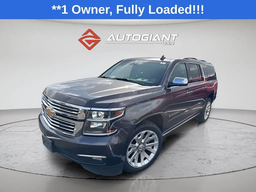 Gray 2015 Chevrolet Suburban LTZ for sale in Fishers, IN