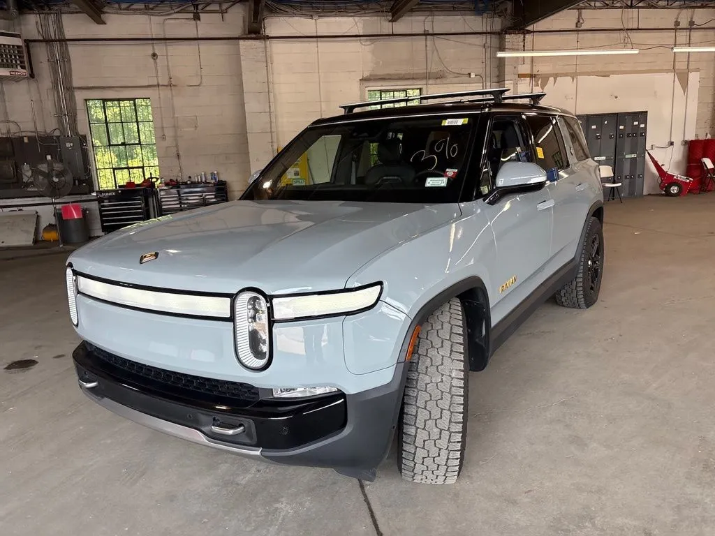 Gray 2023 Rivian R1S Adventure for sale in Fishers, IN