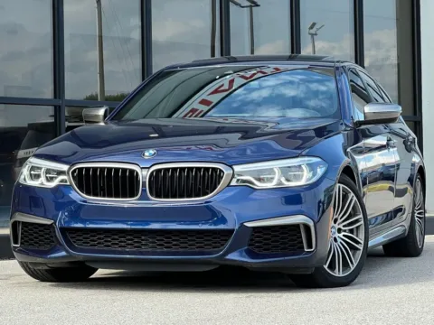 Blue 2020 BMW 5 Series M550i xDrive for sale in Fishers, IN