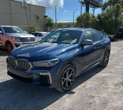 Blue 2021 BMW X6 M50i for sale in Fishers, IN