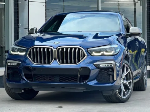 Blue 2021 BMW X6 M50i for sale in Fishers, IN