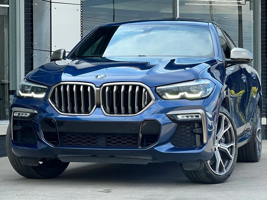 Blue 2021 BMW X6 M50i for sale in Fishers, IN