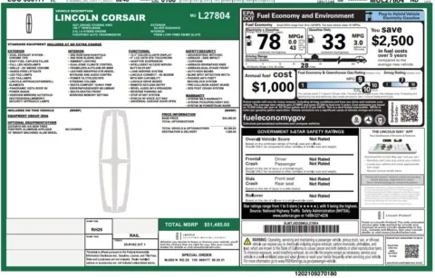 Another view of 2021 Lincoln Corsair Grand Touring for sale in Fishers, IN at AutoGiant USA Fishers