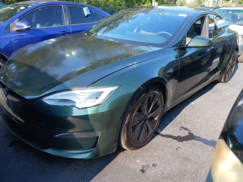 White 2021 Tesla Model S Plaid for sale in Fishers, IN