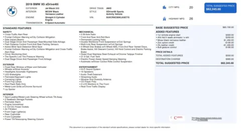 Another view of 2019 BMW X5 xDrive40i for sale in Fishers, IN at AutoGiant USA Fishers