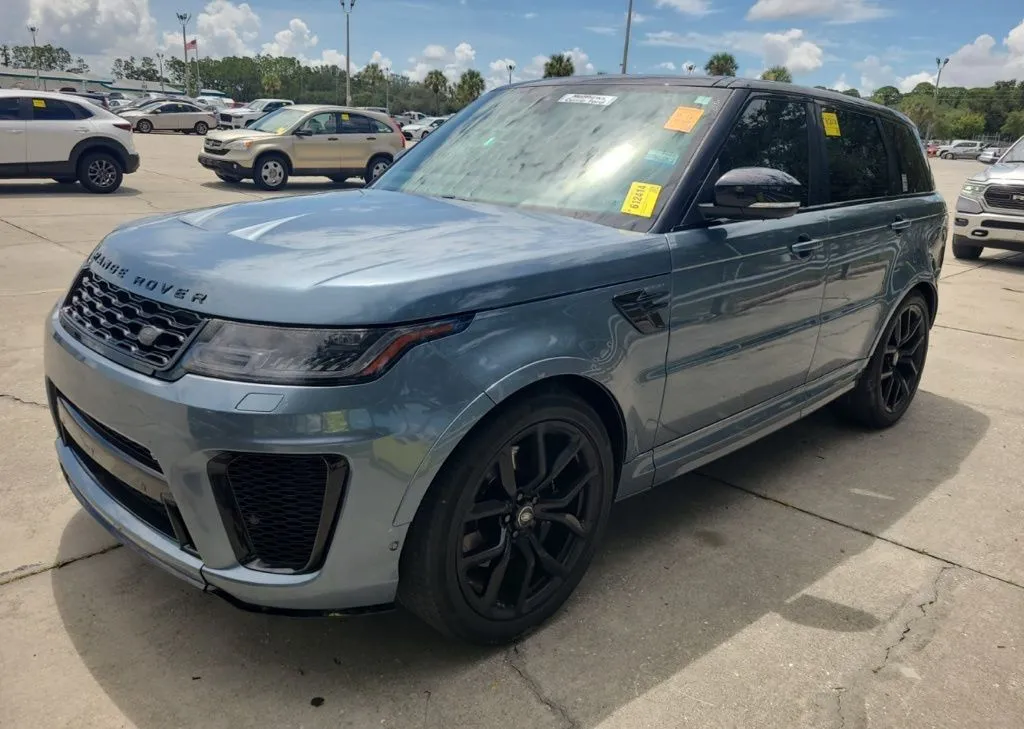Blue 2018 Land Rover Range Rover Sport SVR for sale in Fishers, IN