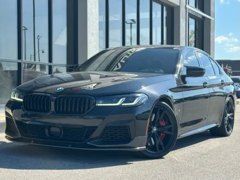 Black 2021 BMW 5 Series M550i xDrive for sale in Fishers, IN