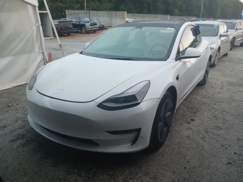 White 2021 Tesla Model 3 Standard Range Plus for sale in Fishers, IN