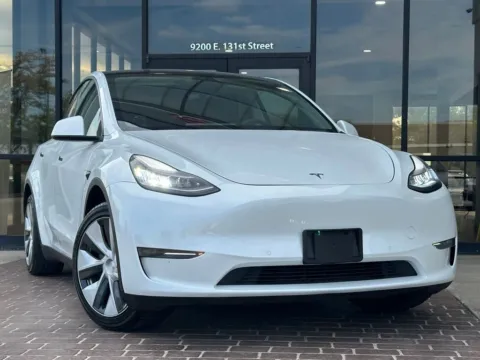 Yellow 2021 Tesla Model Y Long Range for sale in Fishers, IN