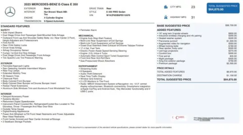 Another view of 2023 Mercedes-Benz E-Class E 350 for sale in Fishers, IN at AutoGiant USA Fishers