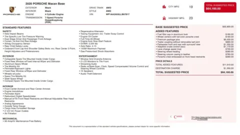 Another view of 2020 Porsche Macan for sale in Fishers, IN at AutoGiant USA Fishers