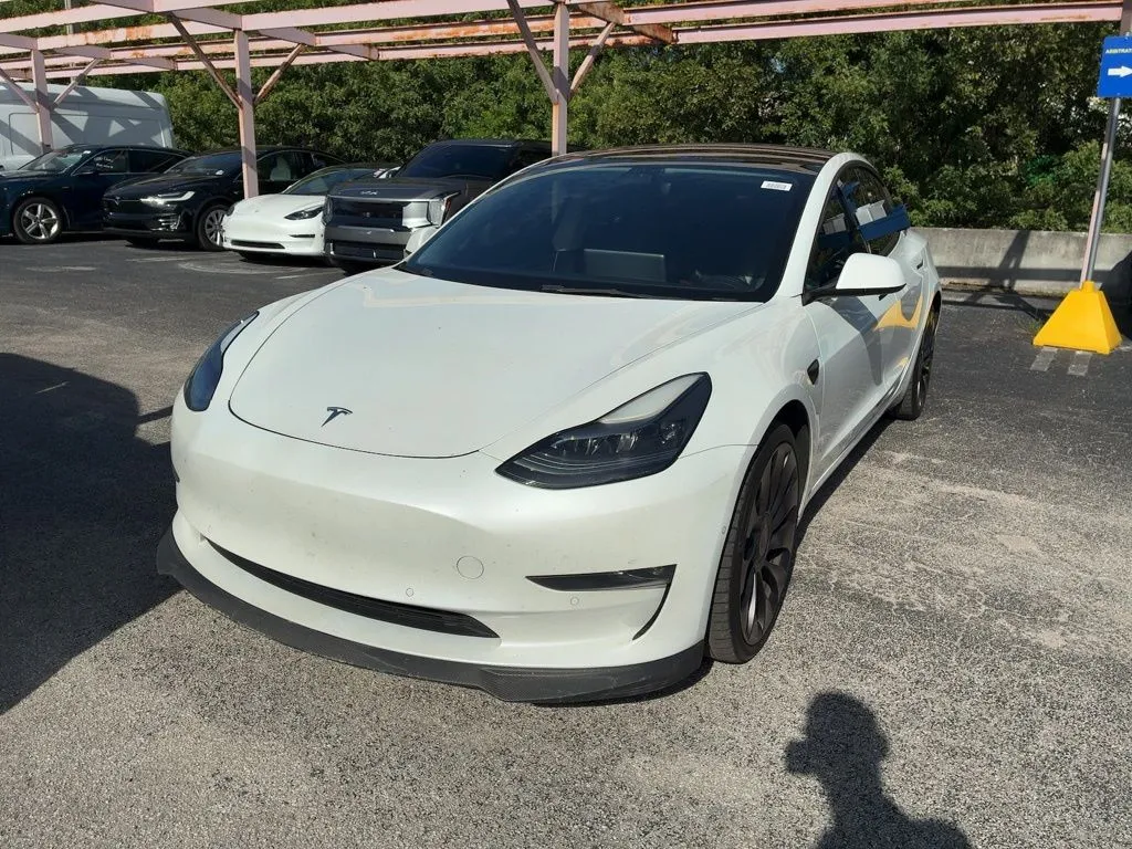 White 2022 Tesla Model 3 Performance for sale in Fishers, IN