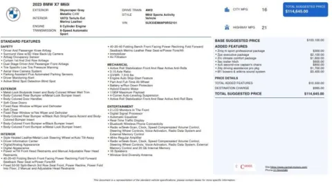 Another view of 2023 BMW X7 M60i for sale in Fishers, IN at AutoGiant USA Fishers