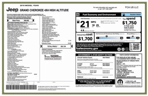 Photos of 2018 Jeep Grand Cherokee High Altitude for sale in Denver, CO at Automotive Imports Sales & Service