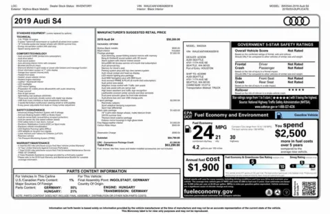 Photos of 2019 Audi S4 Prestige for sale in Denver, CO at Automotive Imports Sales & Service