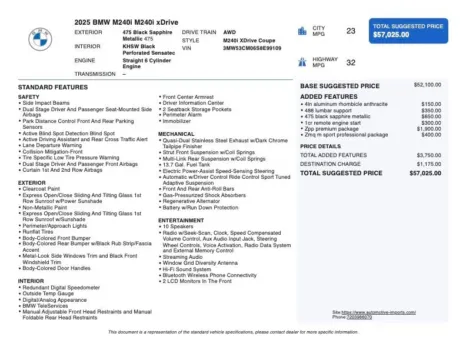 Photos of 2025 BMW 2 Series M240i xDrive for sale in Denver, CO at Automotive Imports Sales & Service