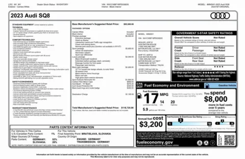 Photos of 2023 Audi SQ8 Prestige for sale in Denver, CO at Automotive Imports Sales & Service